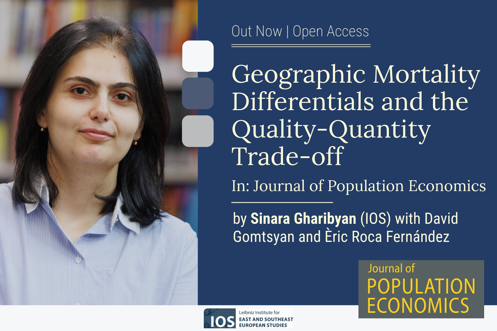 "Geographic Mortality Differentials and the Quality-Quantity Trade-off": Paper by Sinara Gharibyan et al. out now